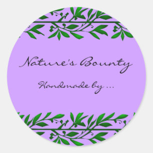 Aufkleber für das Etikett "Eigenes Olivenblatt" od