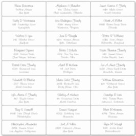 Aufkleber für das Etikett für die Visitenkarte ein