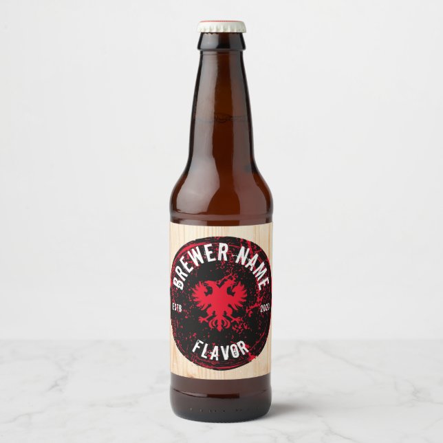 Aufkleber für das Etikett, Handwerksbrauen, Kombuc (Vorderseite)