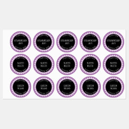 Aufkleber für das Etikett "Lavendel", "Schwarz" un