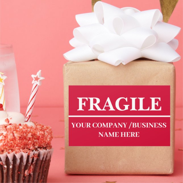 Aufkleber für das Etikett mit Fragile (Party)