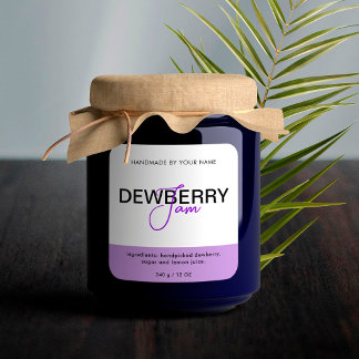 Aufkleber für das Etikett von Dewberry-Marmelade