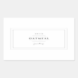 Aufkleber für das Etikett von Haferflocken