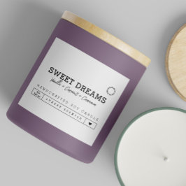 Aufkleber für das Etikett von handgefertigten weiß