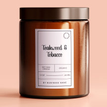 Aufkleber für das Etikett von Schwarzweißkerzen