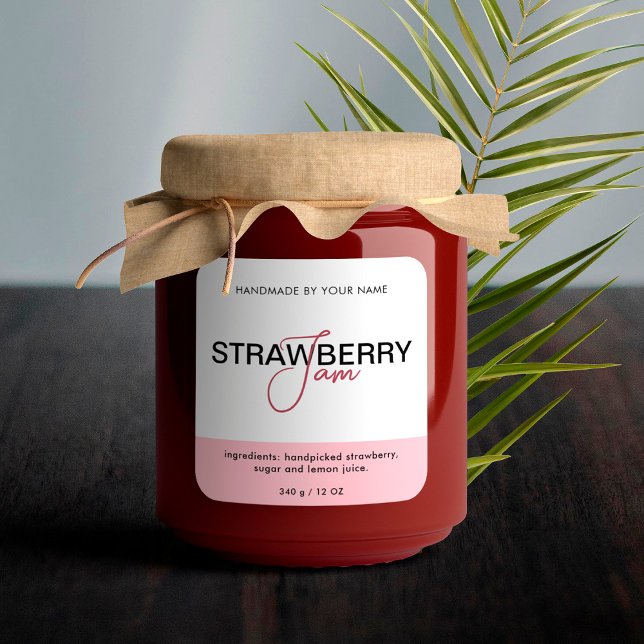 Aufkleber für das Etikett von Strawberry-Marmelade (Von Creator hochgeladen)