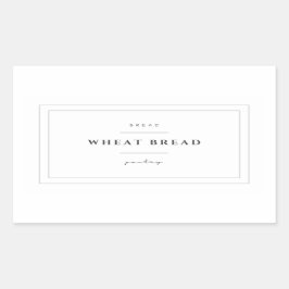 Aufkleber für das Etikett "Weizenbrot"
