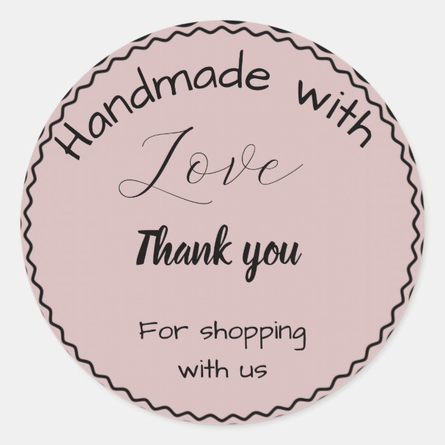 Aufkleber für das farbige Rosa (Vorderseite)