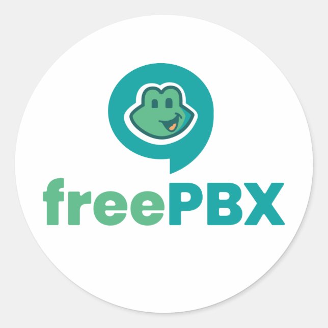 Aufkleber für das FreePBX-Logo (Vorderseite)