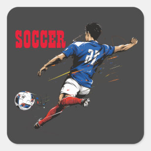 Aufkleber für das Fußballteam-Platz