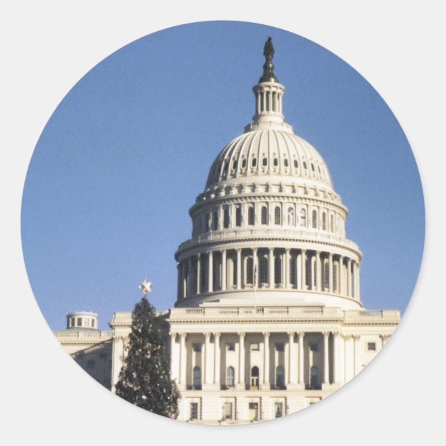Aufkleber für das Gebäude der US-Hauptstadt (Vorderseite)