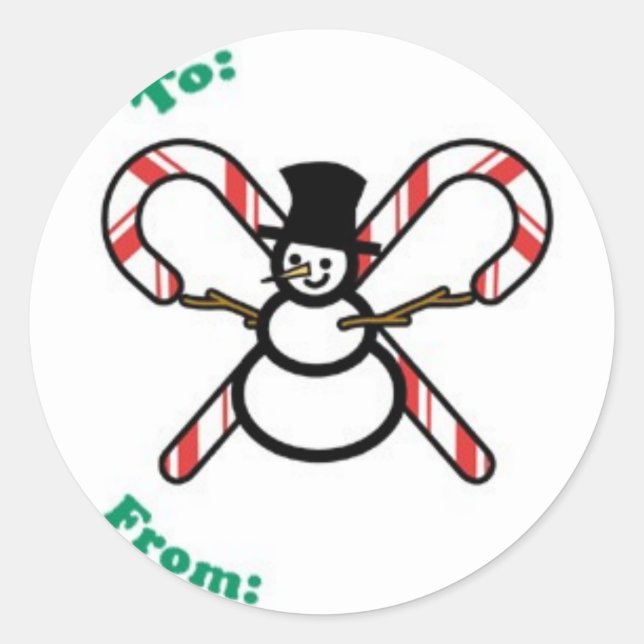 Aufkleber für das Geschenk (Vorderseite)