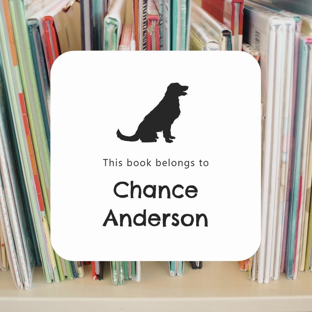 Aufkleber für das Goldene Retriever-Buchzeichen (Von Creator hochgeladen)