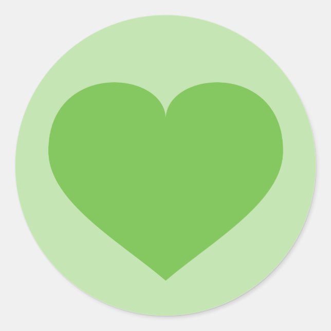 Aufkleber für das grüne Herz (Vorderseite)