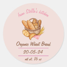 Aufkleber für das hausgemachte Brot