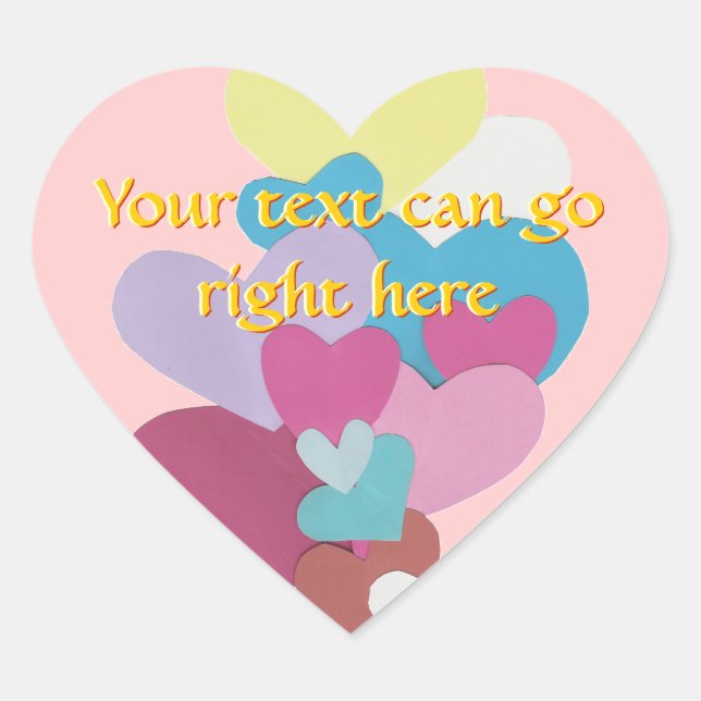 Aufkleber für das Herz (Vorderseite)