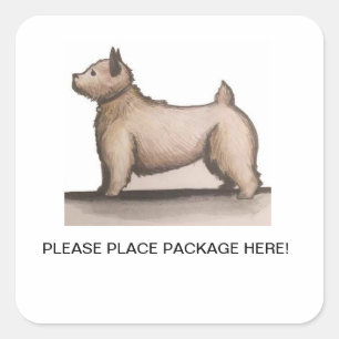 Aufkleber für das Informationspaket