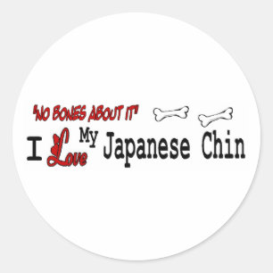 Aufkleber für das japanische Kinn (I-Liebe)