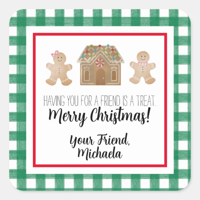 Aufkleber für das Kindergeschenk (Vorderseite)