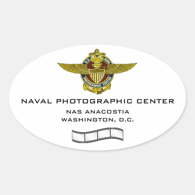 Aufkleber für das Naval-Fotozentrum (Vorderseite)