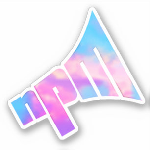 Aufkleber für das NPM-Pastell-Logo