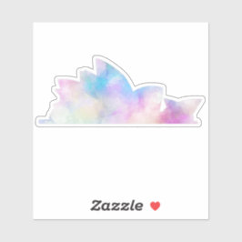 Aufkleber für das Opernhaus Watercolor Sydney