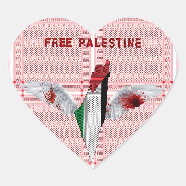 Aufkleber für das Palästinaflatt - Palästinensisch (Vorderseite)