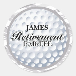 Aufkleber für das Party für Golf-Rückstellungen