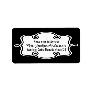 Aufkleber für das personalisierte Teacher-Buchzeic Adressaufkleber