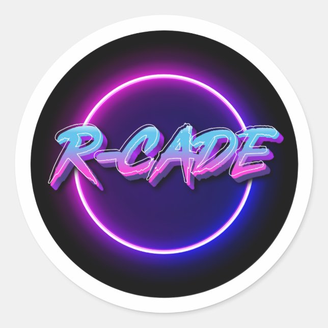 Aufkleber für das R-Cade-Logo (Vorderseite)
