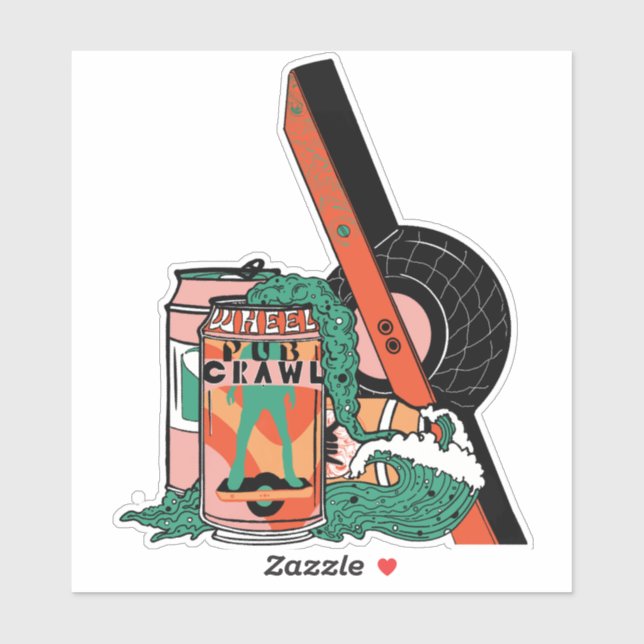 Aufkleber für das Rad (Blatt)