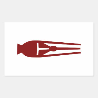 Aufkleber für das Rechteck