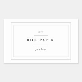 Aufkleber für das Reißepapier