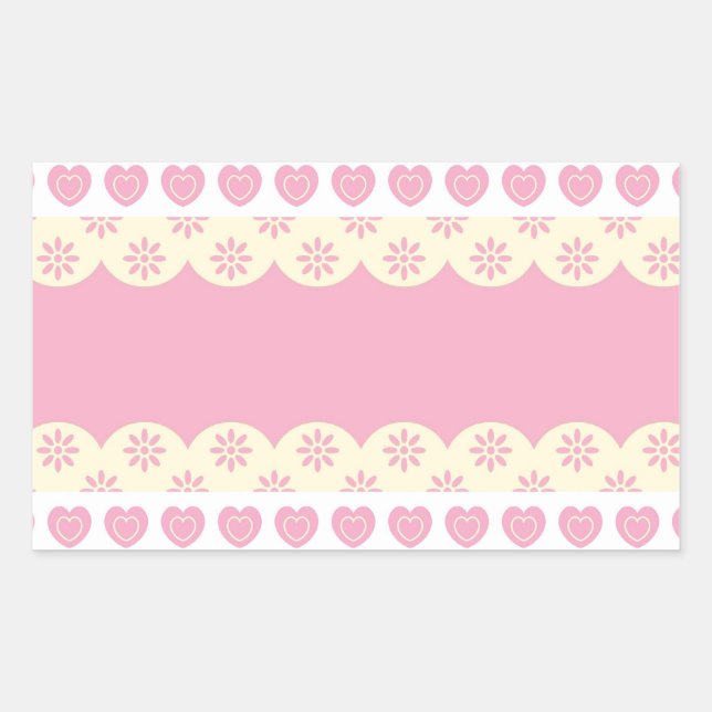 Aufkleber für das rosa Herz (Vorderseite)