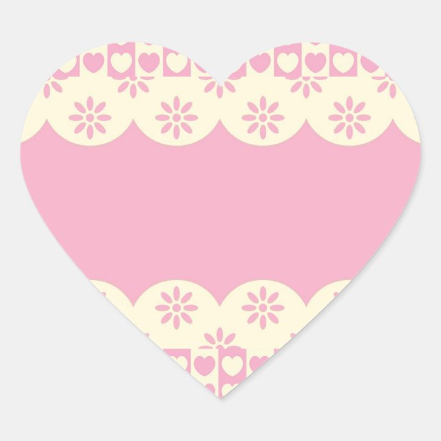 Aufkleber für das rosa Herz (Vorderseite)