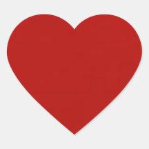 Aufkleber für das rote Herz