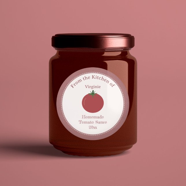 Aufkleber für das Rustikale Tomato Sauce (Rustic Tomato Sauce Label Sticker)
