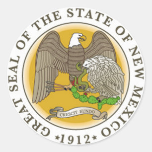 Aufkleber für das Siegel von New Mexico Staat