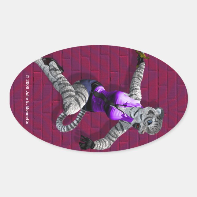 Aufkleber für das Tigress Oval (Vorderseite)