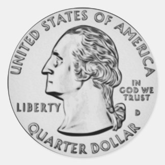 Aufkleber für das US-Quartal