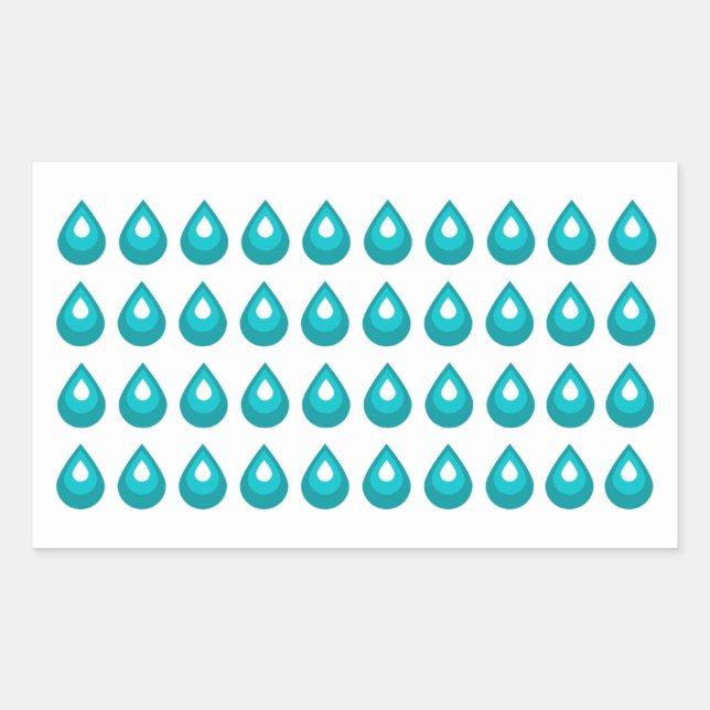 Aufkleber für das Wassertropfenblatt (Vorderseite)