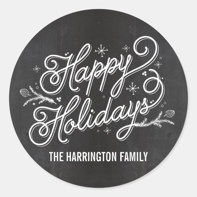 Aufkleber für das Weihnachtsbriefchen /Umschlag Au (Vorderseite)