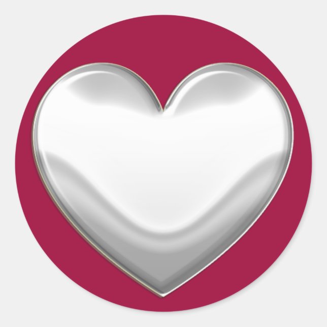 Aufkleber für das weiße Herz (Vorderseite)