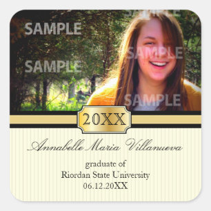 Aufkleber für den Abschluss der Schnalle