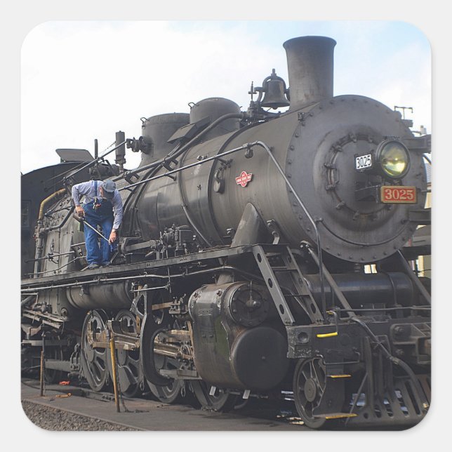 Aufkleber für den alten Dampfzug (Vorderseite)