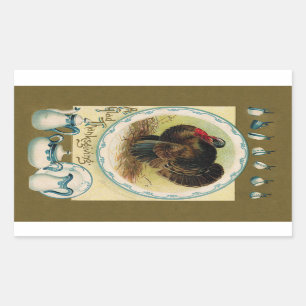 Aufkleber für den antiken Erntedank