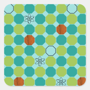 Aufkleber für den AtomOctagons-Platz