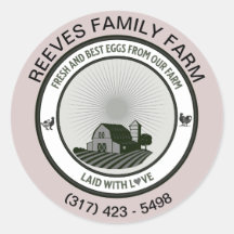 Aufkleber für den Ei-Karton-Hof