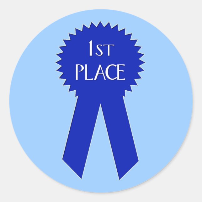 Aufkleber für den ersten Platz - individuell angep (Vorderseite)