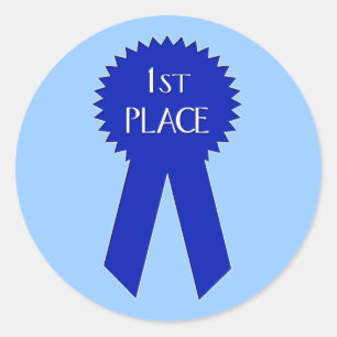 Aufkleber für den ersten Platz - individuell angep